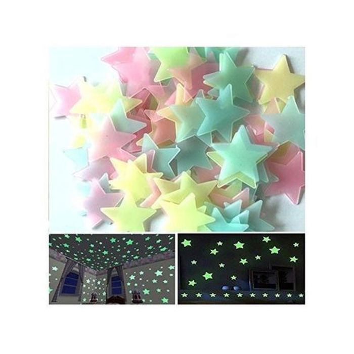 Étoiles Lumineuses - Non spécifié - Pack de 200 - Multicolore - Réutilisables - Brillent la nuit