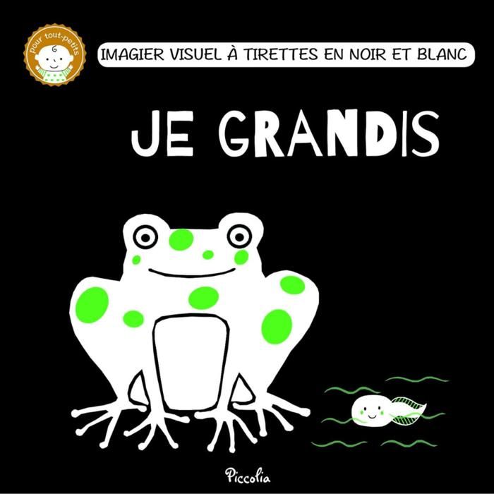 Livre bébé - Piccolia - Je grandis - Imagier cartonné - 10 pages - Dès la naissance