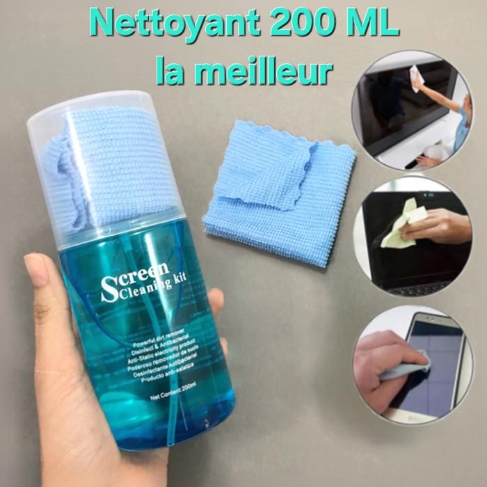 Nettoyant pour écran de téléphone / pc / TV / toutes les électroniques 200ML
