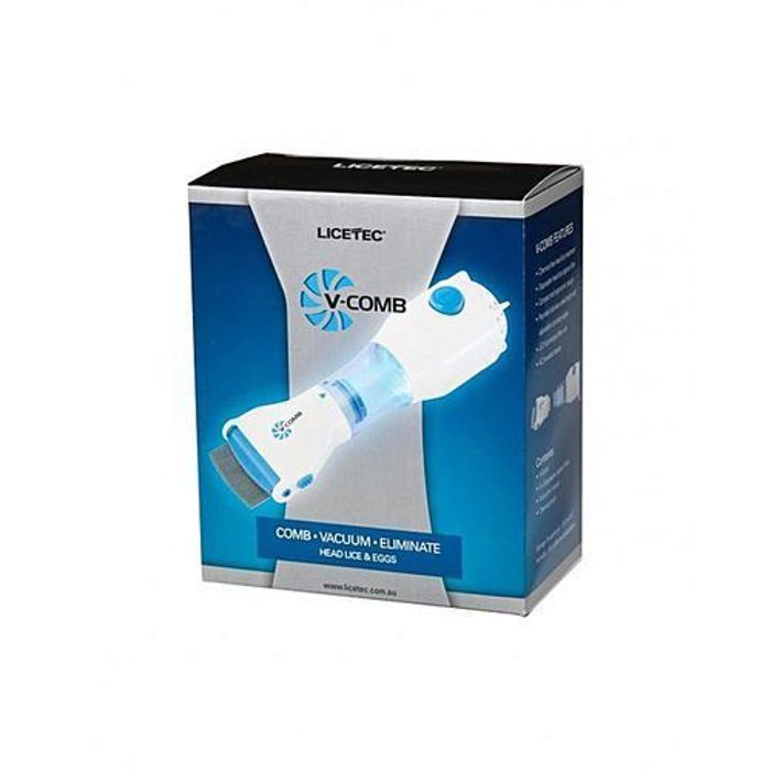 Peigne à Poux Électrique - Licetec - V COMB - Détection et Aspiration - Sans Produits Chimiques - Efficace