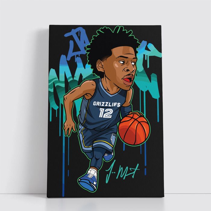 Tableau NBA sur Toile – Affiche Murale 25x40 cm avec Équipes et Joueurs Légendaires du Basket 271