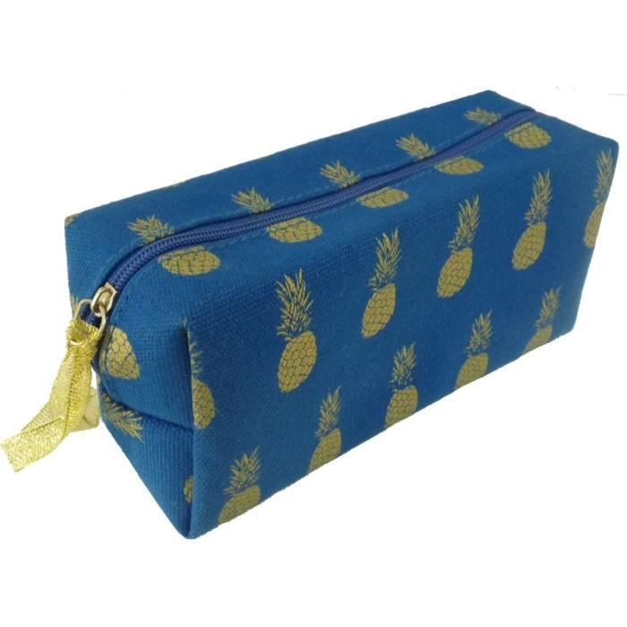 YSIANCE - TROUSSE MODE RECTANGULAIRE - BLEU - FIBRES SYNTHETIQUES