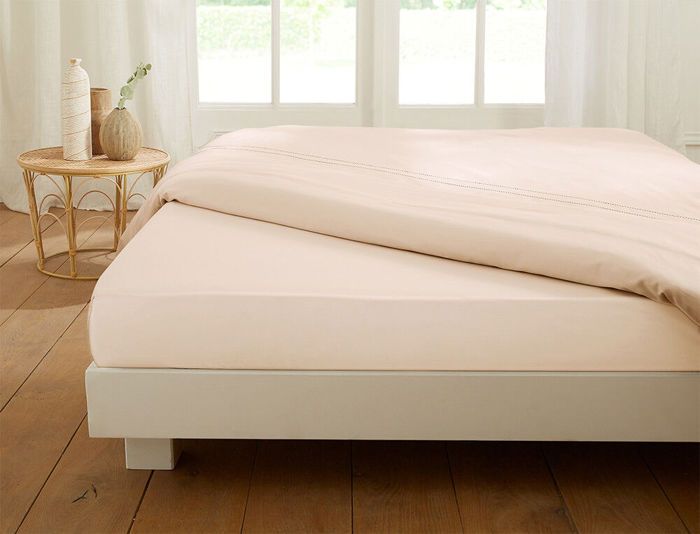 Drap-housse - LINVOSGES - Satin - 140x190 cm - Bonnet 35 cm - Lavable à 60°