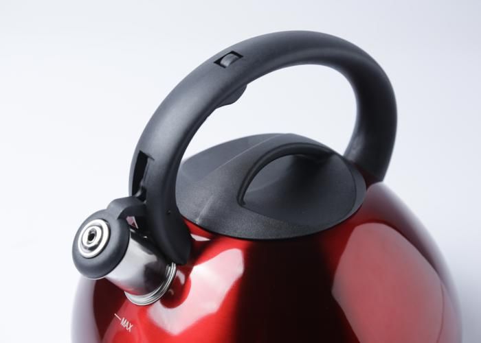 BOULLOIRE SIFFLEUSE INOX ROUGE 4.5L