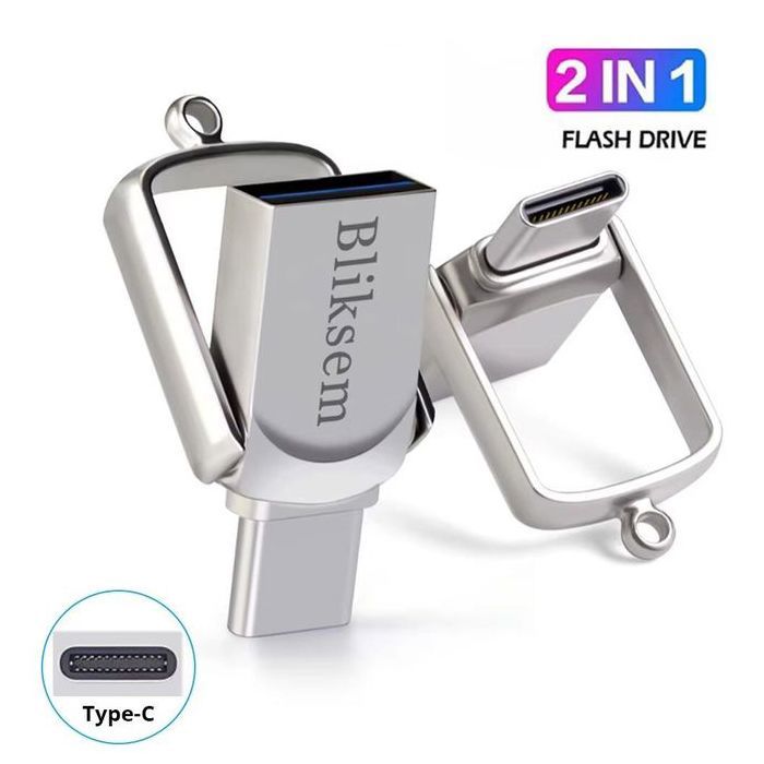 Clé USB 64GB Memory Stick pour PC Mobile 64GB 2.0 Métal Lecteur Flash USB Lecteur USB 64GB