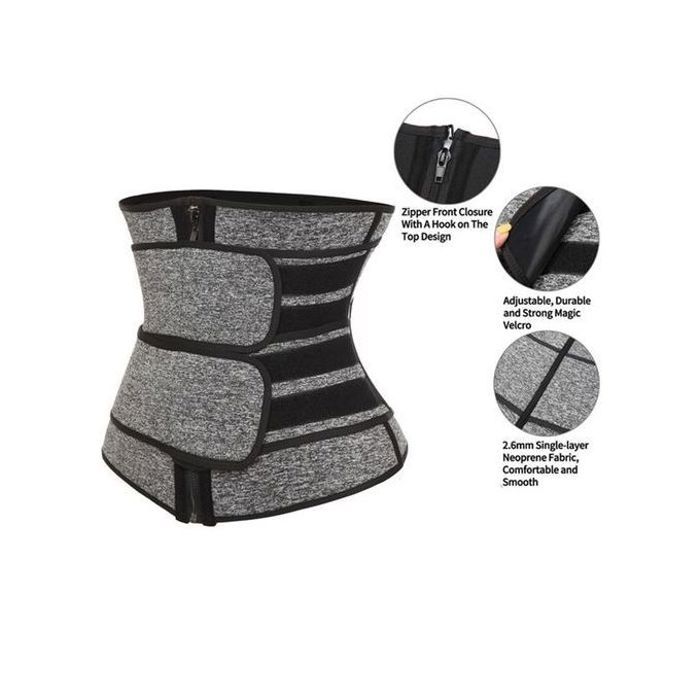 Ceinture de Taille - Unisex - Waist Trainer Corset Trimmer - Spandex - S, M, L, XXL - Noir