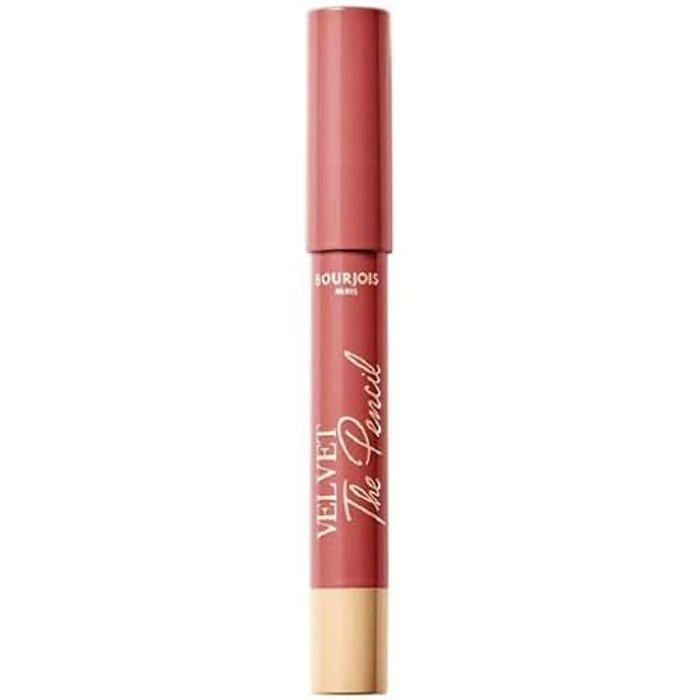 Crayon à lèvres mat waterproof sans transfert - BOURJOIS - Velvet The Pencil - Rouge - 04 Less Is