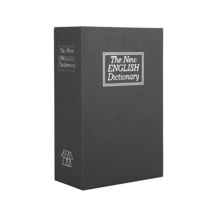 Coffre-fort magique sous forme de livre 265x200x65mm - Noir