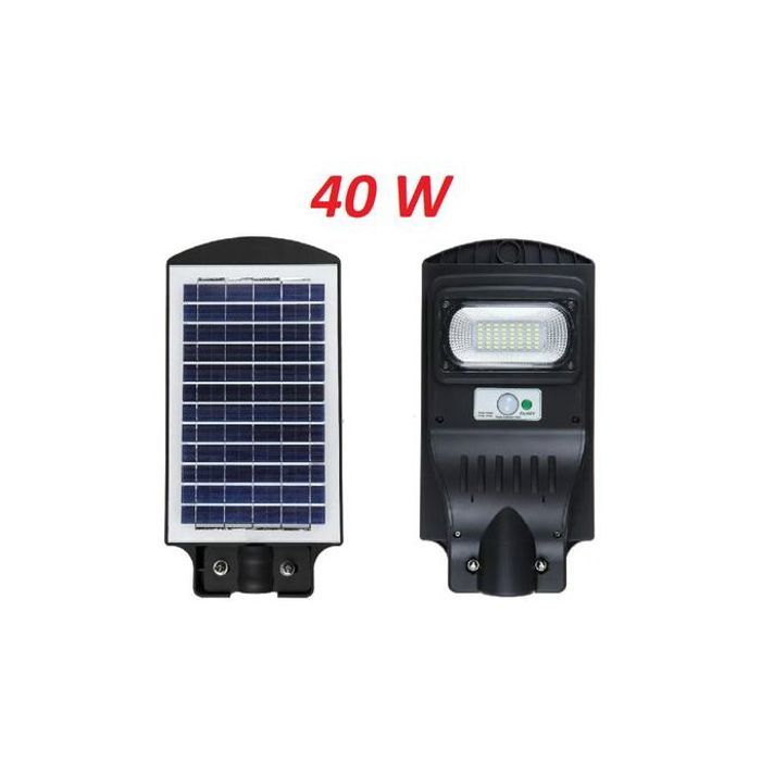 Offfre lampadaire solaire led avec panneau solaire et détecteur de mouvement