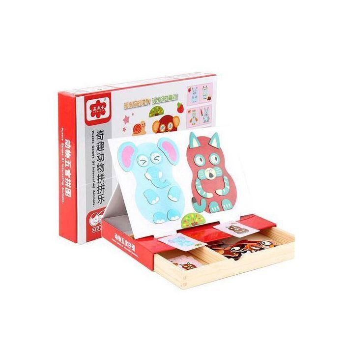 Jeu éducatif : jeux de puzzle d’animaux intéressants