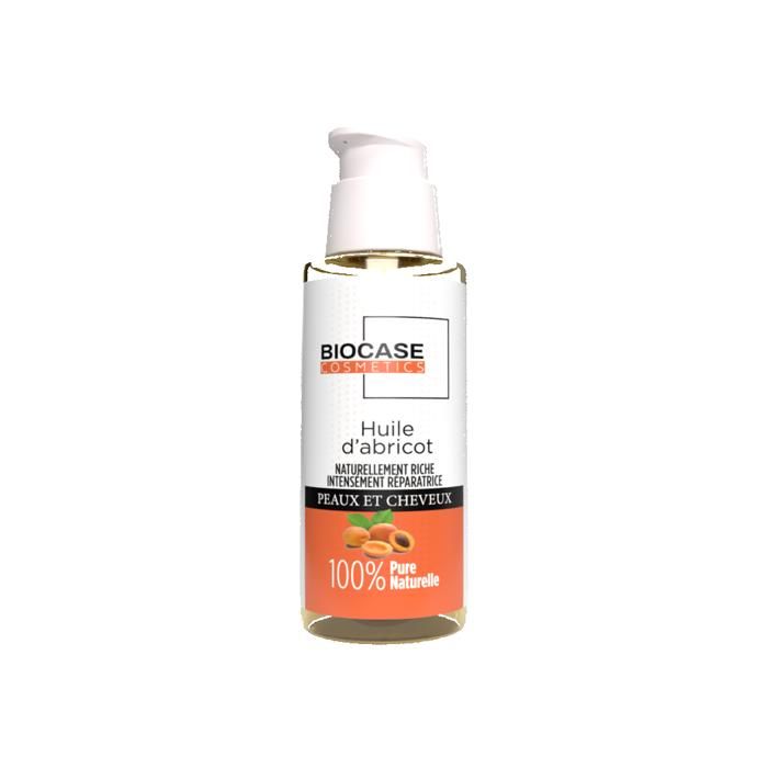 Huile Végétale - Abricots PC - 30Ml - Hydratant - Pour Cheveux Abîmés