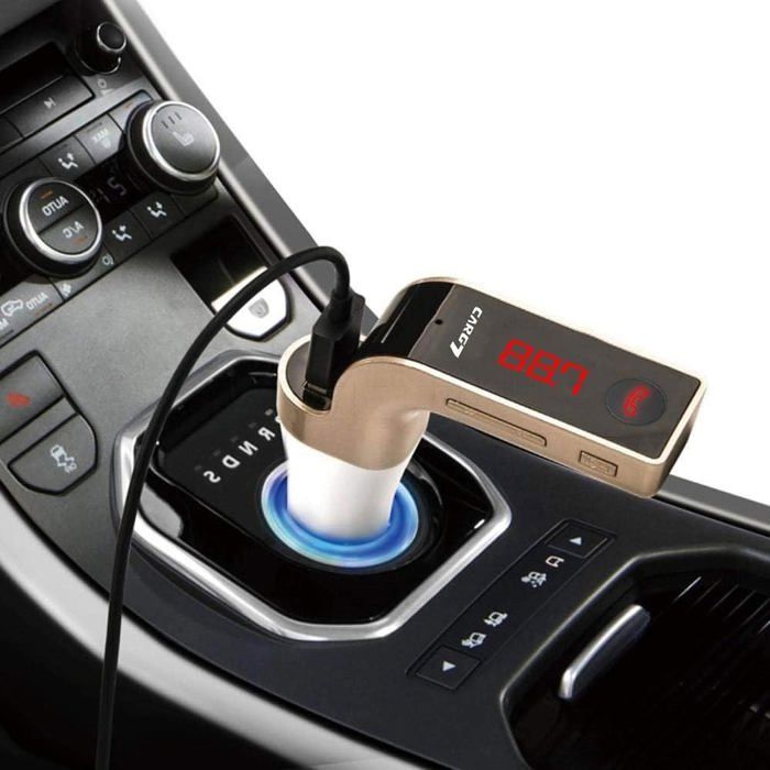 Chargeur De Voiture FM Kit MP3 SD Transmetteur USB Mains Libres Mobile