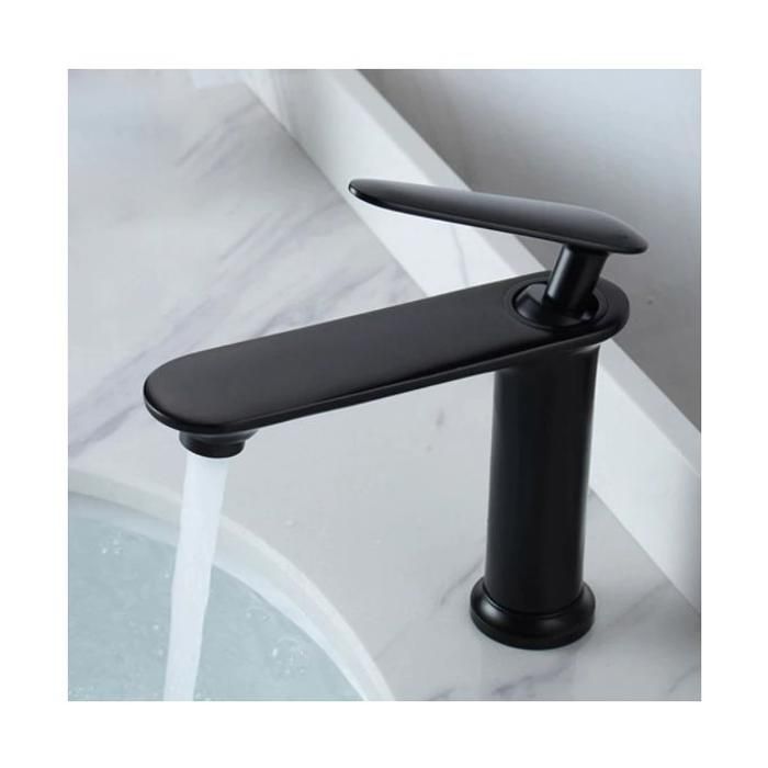 Brassco Robinet mitigeur froid/chaud pour lavabo de salle de bains noir cuivre d'origine