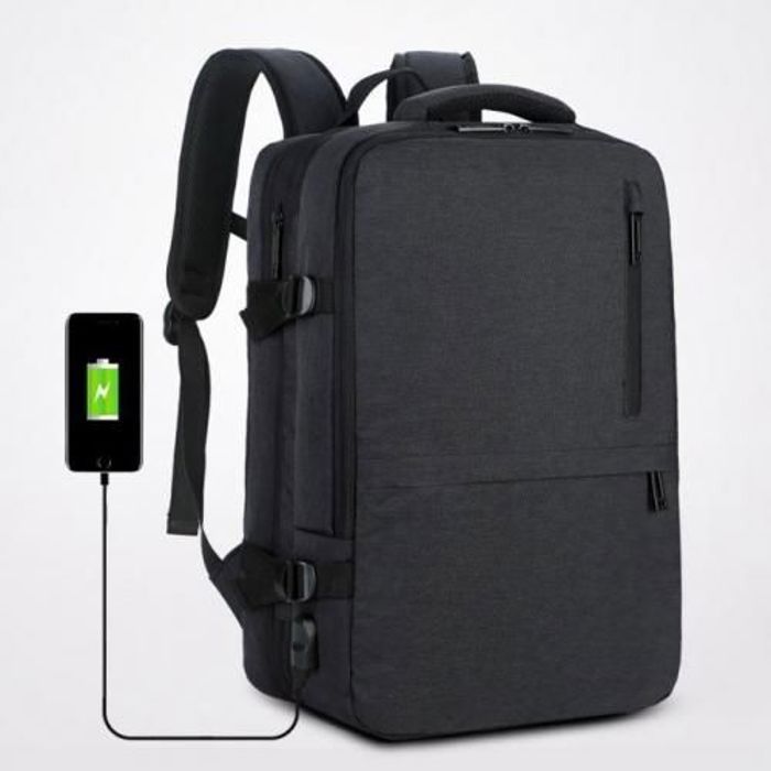 Sac à dos étanche multifonctionnel pour pc, antivol +port USB,Noir
