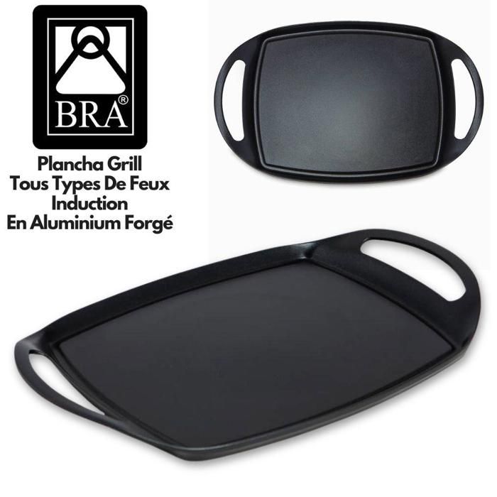 Plancha Grill - BRA - A711536 - 36 cm - Aluminium Forgé - Antiadhésif sans PFOA
