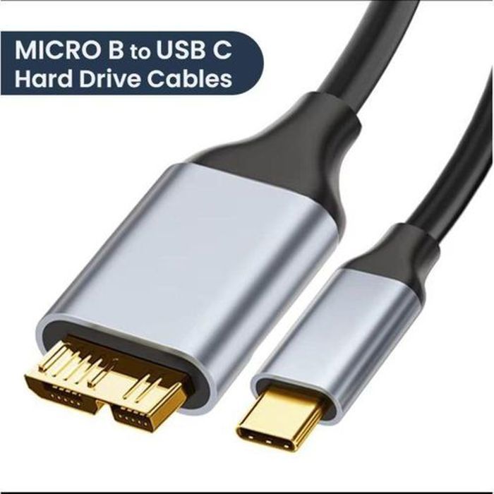 Câble USB - USB-C - Micro USB 3.0 - 5 Gbit/s - Connecteur réversible - Noir