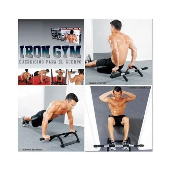 Barre de Traction - Iron Gym - Multifonction - Portable - Fixe - Aucune vis nécessaire