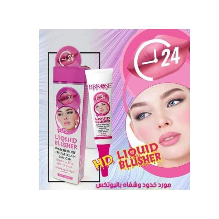 Bbrose HD Blush liquide hd blush crème imperméable joues et lèvres lisses avec botox