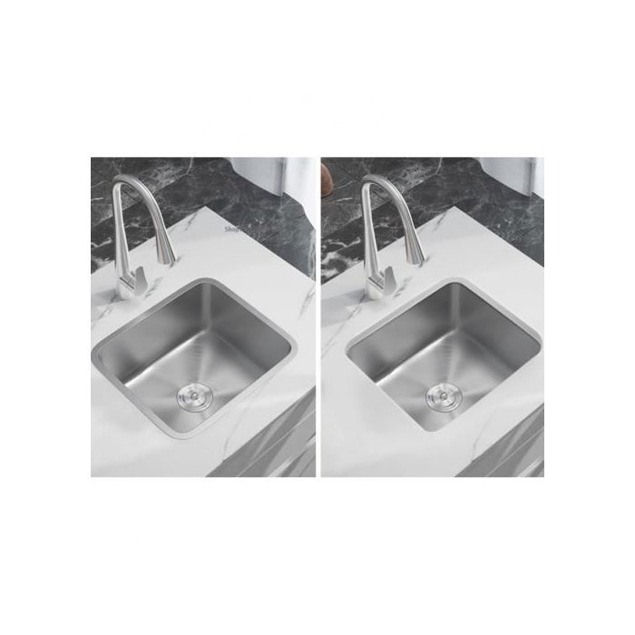 Évier de cuisine - SM - Inox 304 - Sous-plan - Grande capacité - Résistant aux rayures