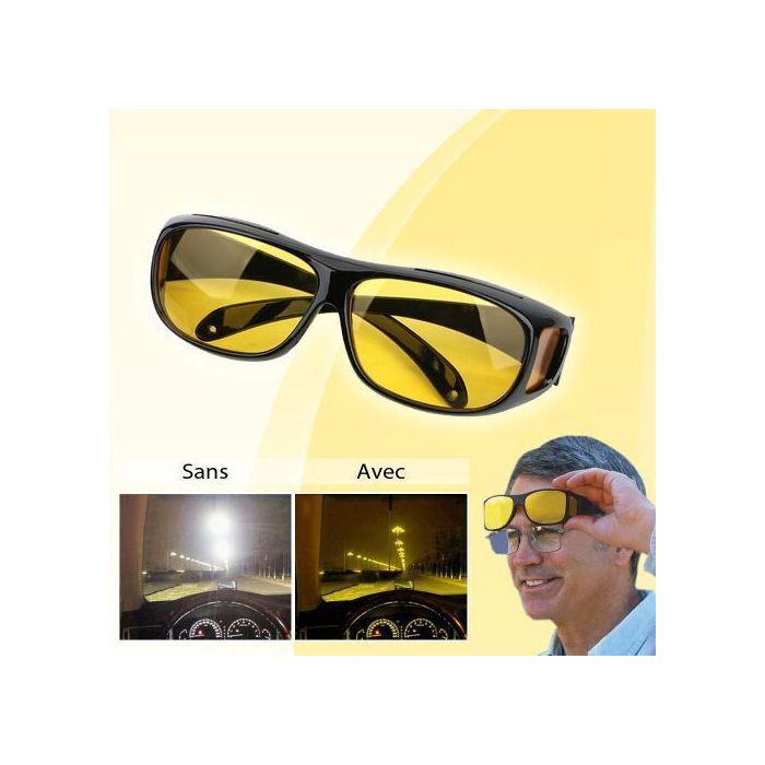 Pack de 2 Lunettes Hd Vision Jour & Nuit