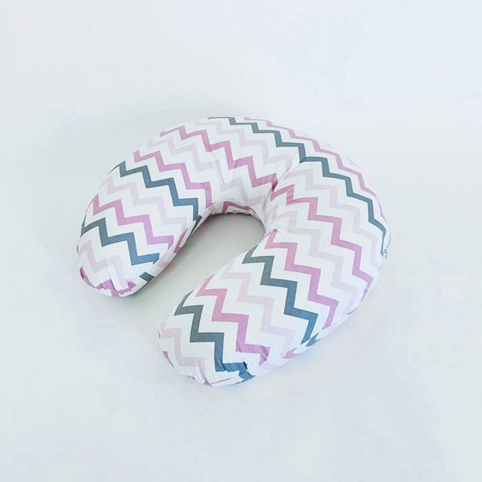 Coussins d'allaitement zigzag rose