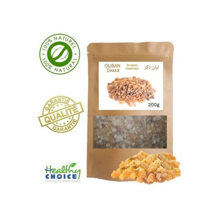 Encens naturel comestible - OLIBAN - DAKAR ORIGINAL - 200g - Anti rides - Mixte