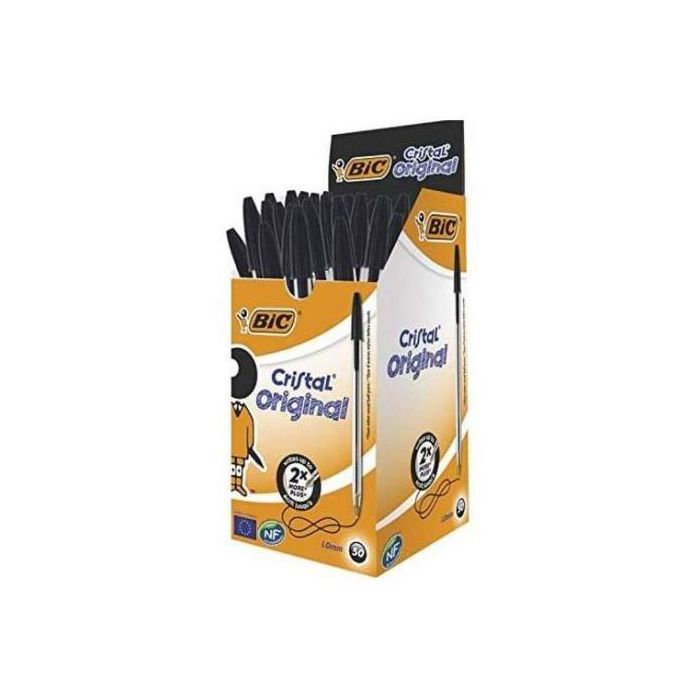 BOITE DE 50 stylos à Bille CRISTALE - NOIR