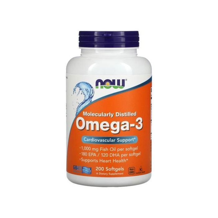 Omega 3 180 EPA /120 DHA 200 Capsules à Enveloppe Molle