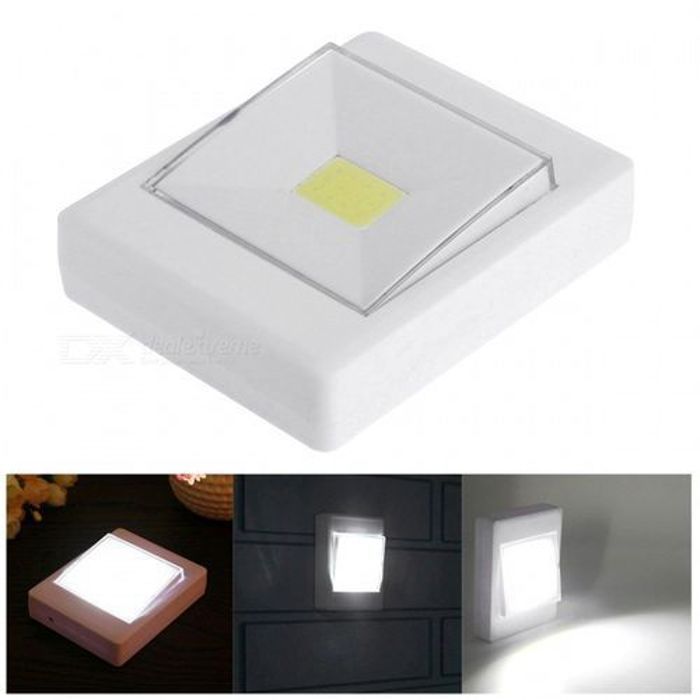 Applique murale - LED - Mini lumière blanche - Sans fil - 3W - Utilisation intérieure
