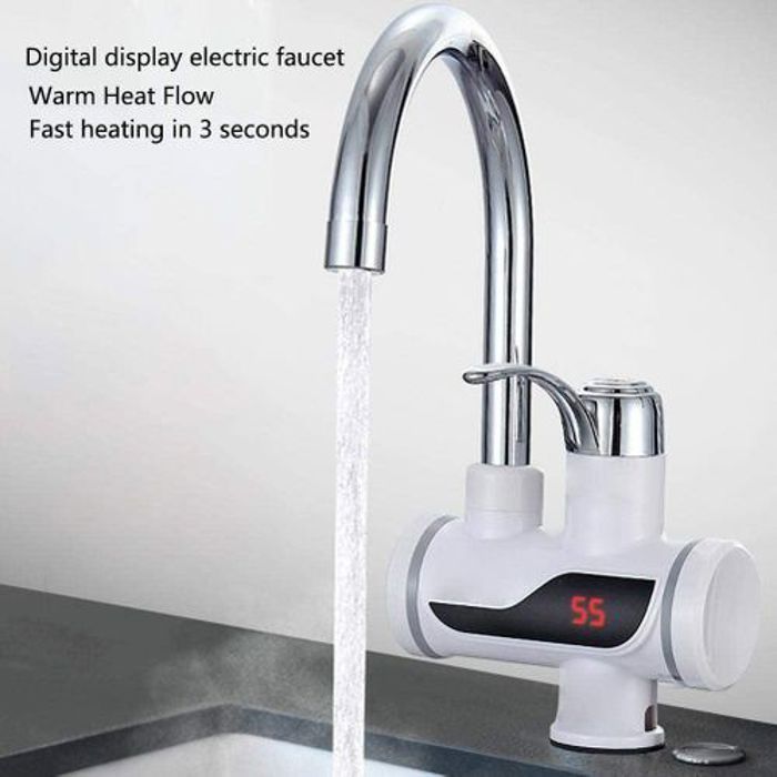 Robinet chauffant d'eau électrique - Non spécifié - 3000W - ABS - 48x16x25cm - Douchette intégrée