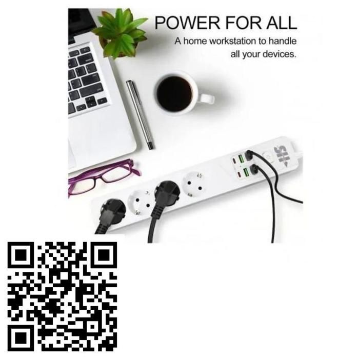 Multiprise - BKL - Power Soket BKL 03 EU - 4 prises 2P+T - 4 ports USB - 2 ports Type C