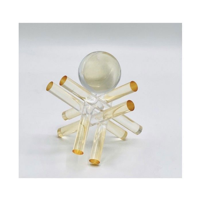 Boule décorative en cristal - Non spécifié - Support en plexiglass - Élégante - Moderne - Reflets scintillants