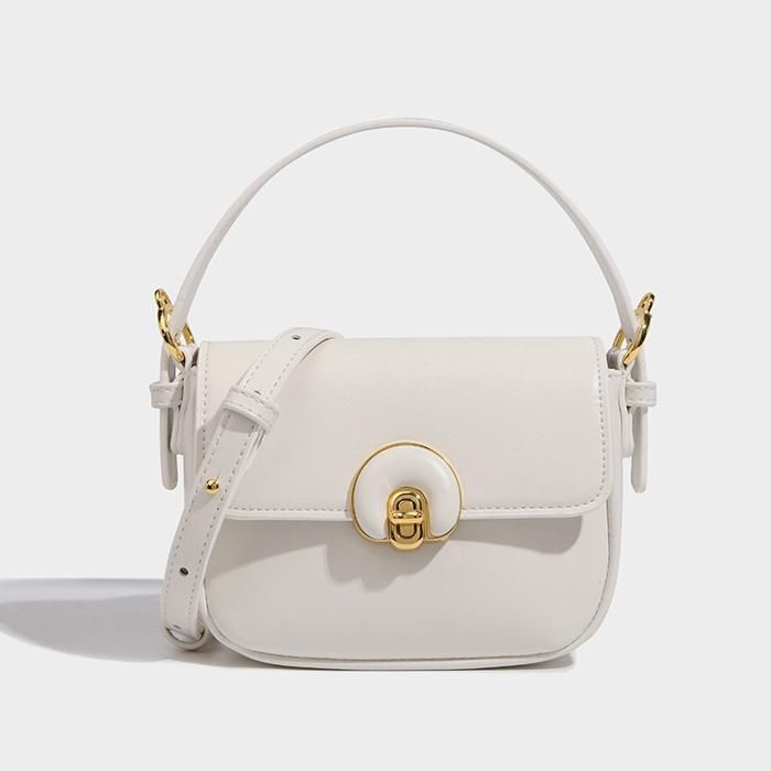 Sac à main - COUCOU PARIS - CK040-1 - Cuir haut de gamme - Blanc - Tendance française