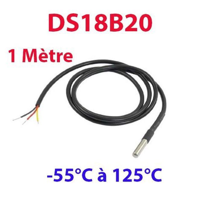 SONDE DE TEMPÉRATURE ÉTANCHE DS18B20