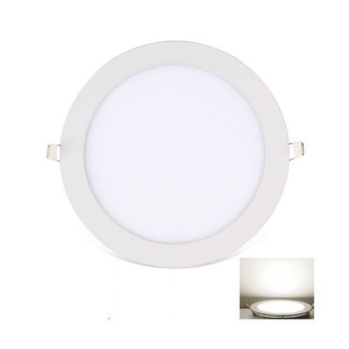 Panel Led Ronde Slim Encastré 12W Blanc Froid