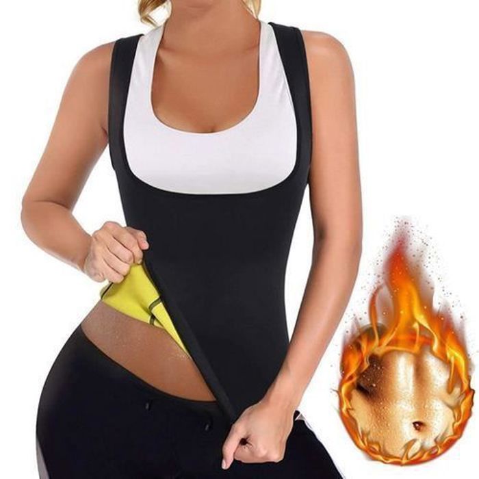 Gilet de Sudation - Non spécifié - Noir - Compression Forte - Brûle Calories - Ajustement Confortable