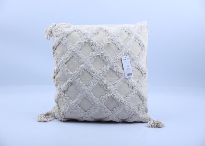 Coussin - GENERIC - 23-LQT053 - 45x45cm - Beige - Intérieur