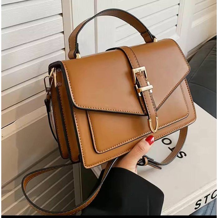 Sac à Main - Kamel - Intemporel - Noir Profond - Cuir - Zippée