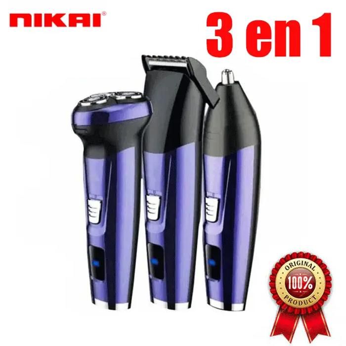 NEW NK-7128 Rasoir 3 in1 Homme,Multifonction,Kit De Toilettage,Tondeuse à Cheveux Barbes