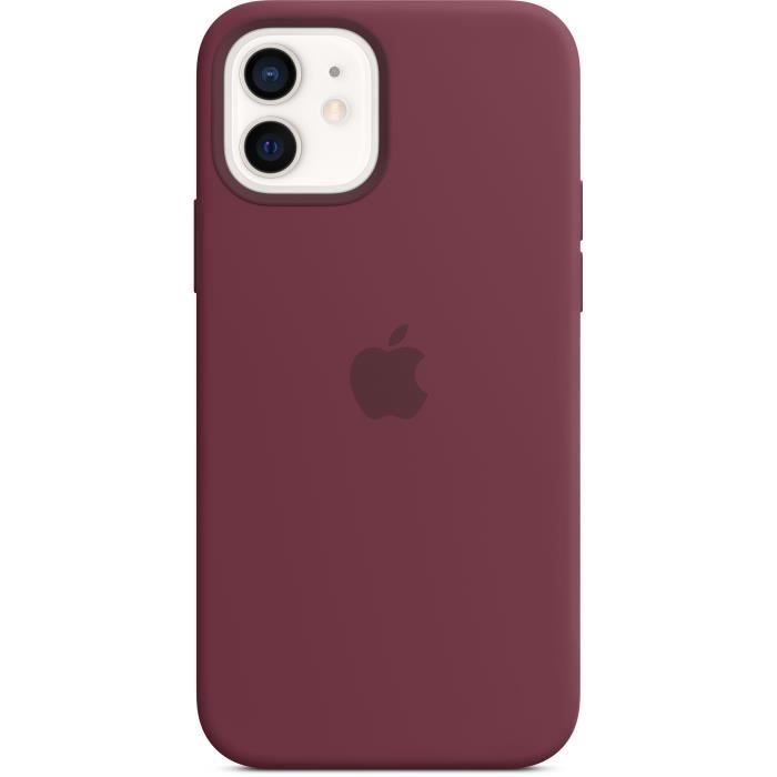 APPLE iPhone 12 | 12 Pro Coque en Silicone avec MagSafe - Prune