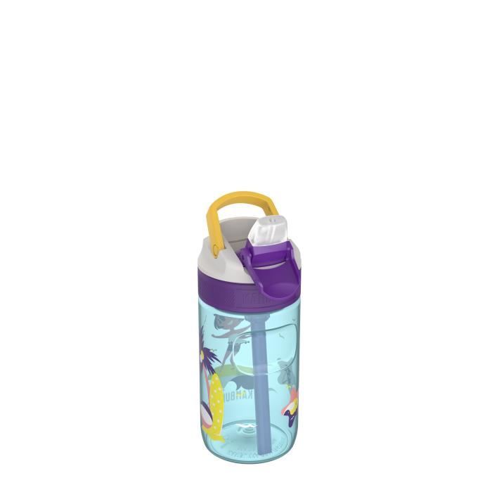 Gourde Enfant - KAMBUKKA - Surf Girl - 400ml - Étanche - Anti-tâches - Résistante aux Chocs