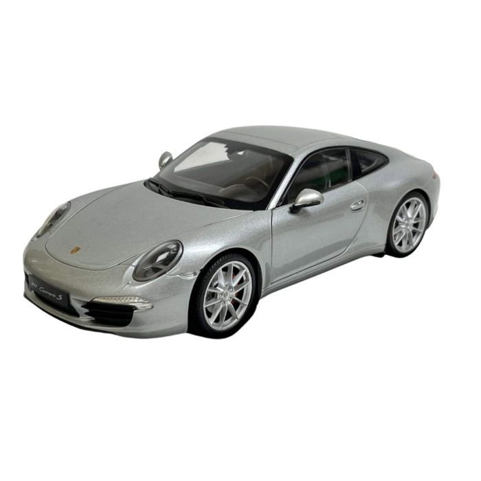 WELLY - 1/18 - PORSCHE - 911 991 CARRERA S COUPE 2013 - SILVER