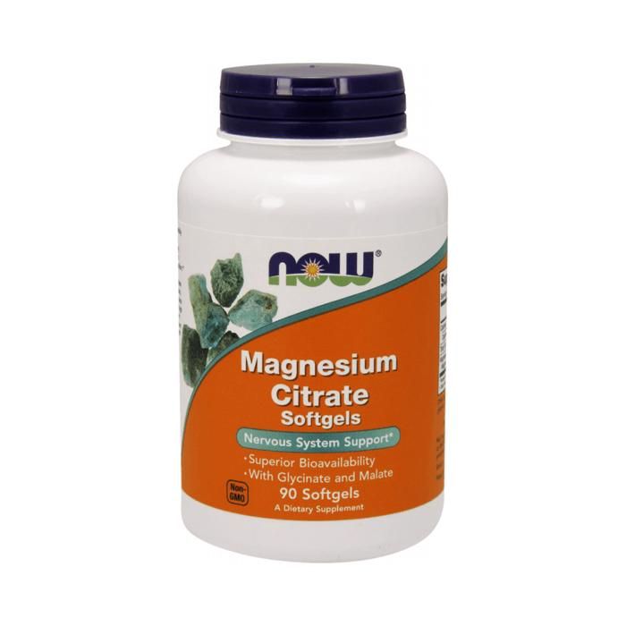 Citrate de magnési 90 caps Standard Now Foods Pack Nutrition Sportive