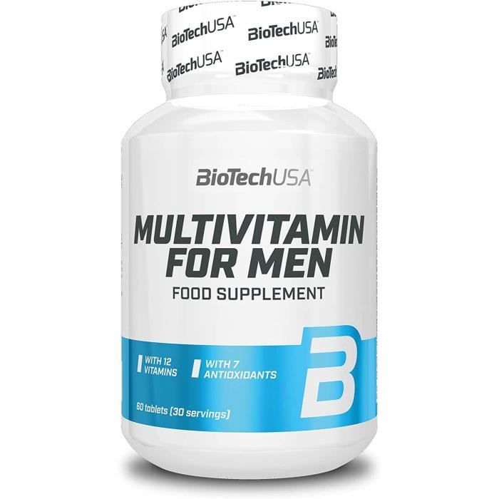 BioTech Multivitamin for Men 60 comprimés