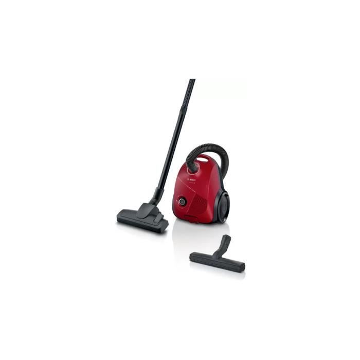 Aspirateur avec sac - BOSCH - BGBS2RD1H - Rouge - 600 W - Micro filtration