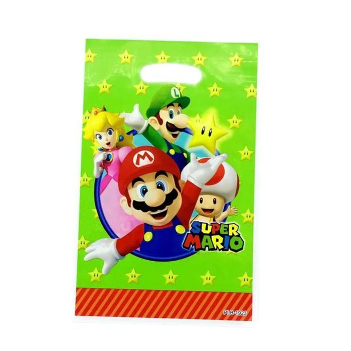 10 Sachets Anniversaire Super Mario - Cadeaux et Bonbons pour Enfants