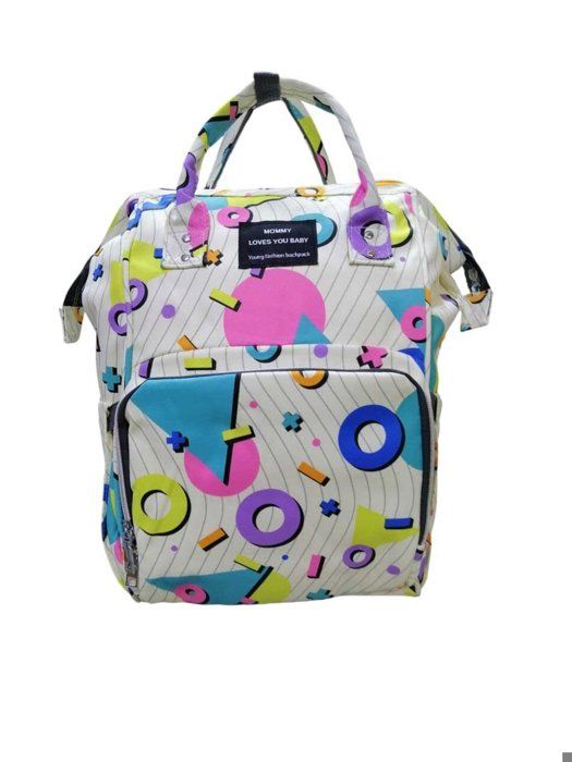 Sac maman et enfant grande capacité, sac maman imprimé, sac maman multifonctionnel, chargement USB, voyage, nouveau (jeune)