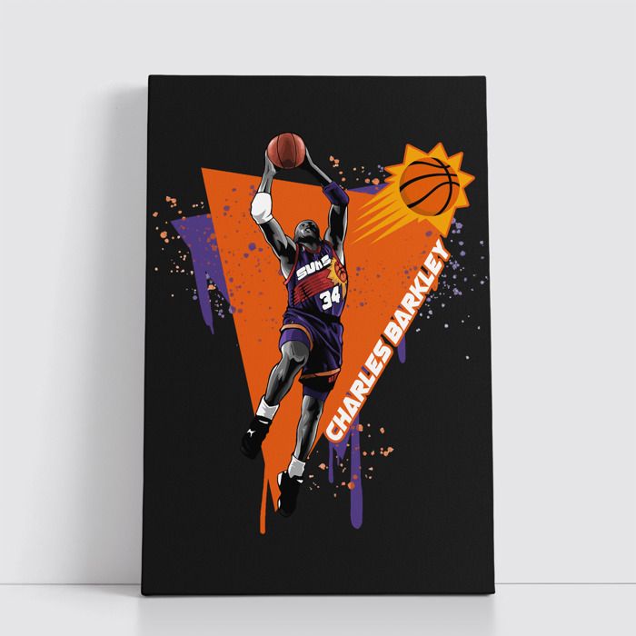 Tableau NBA sur Toile – Affiche Murale 25x40 cm avec Équipes et Joueurs Légendaires du Basket 138