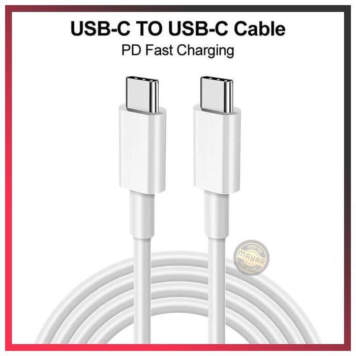 Câble de Charge USB Type-C vers USB Type-C – Charge Rapide 3A – Transfert 480 Mbps