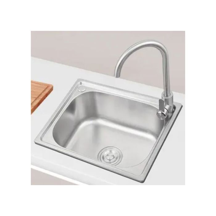 Évier de cuisine - SM - 50/40cm - Inox 304 - Grande capacité - Facile à installer